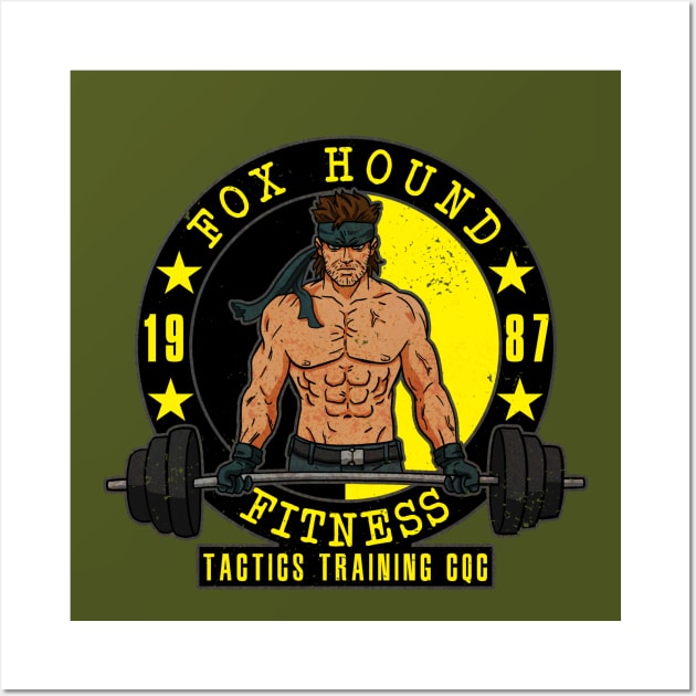 Fox Hound Fitness Wall Art by CCDesign